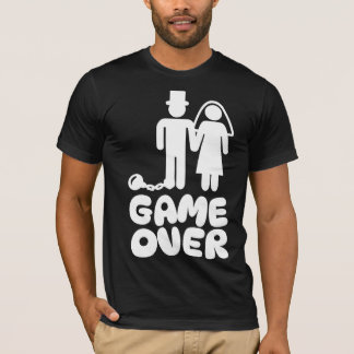 Game over Brud Brudgum Bröllop T Shirt