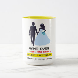 Game Over caneca Två-Tonad Mugg