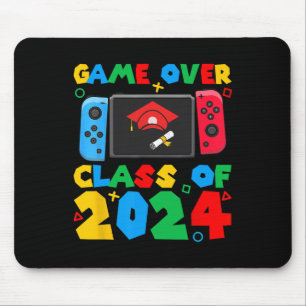 Game Over Cl Av Video Gamer Studenter Rolig Examen Musmatta