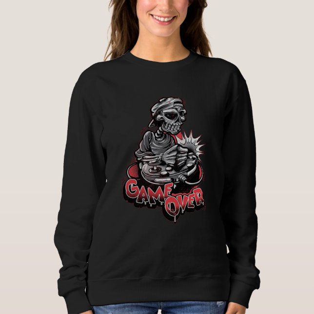 Game Over Döskalle T Shirt (Framsida)