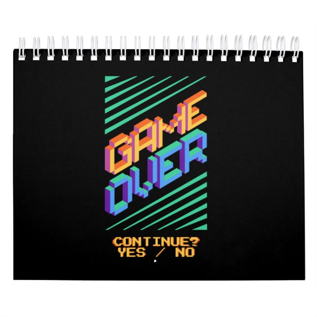 GAME OVER fortsätt JA NEJ Kalender (Omslag)
