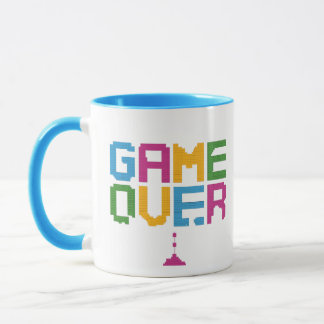 Game Over Gamer Mug – Retro Pixel Gaming Coffee  Mugg
