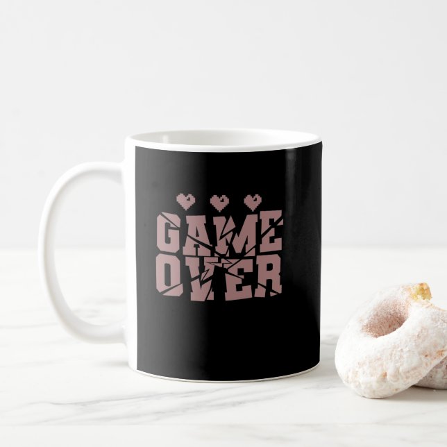 Game over Gaming PC Spiele Kaffemugg (Med munk)