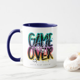 Game over graffiti joystick gamer mugg