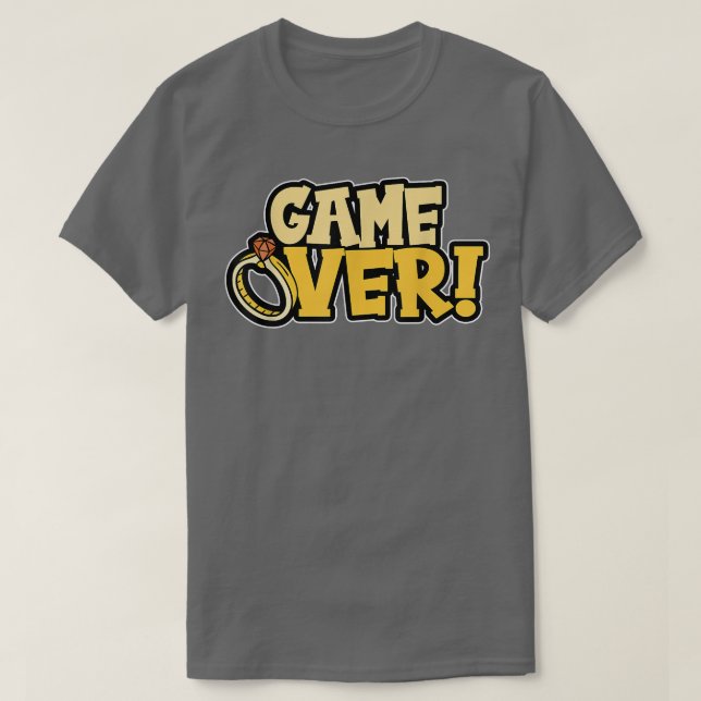 Game over Groom T Shirt (Design framsida)