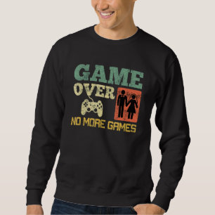 Game Over Inga Spel Bröllop Sängkammegrej 1 Lång Ärmad Tröja