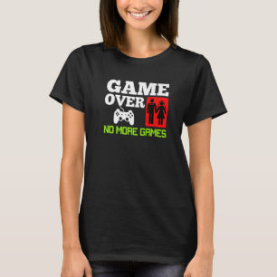 Game Over Inga Spel Bröllop Sängkammegrej Premium T Shirt