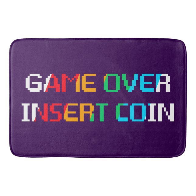 Game Over Insert Coin Badrumsmatta (Framsidan)