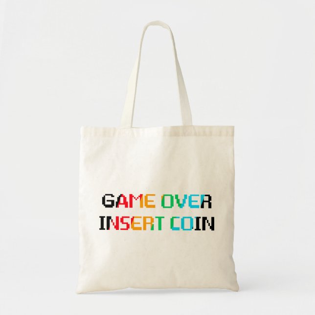 Game Over Insert Coin Tygkasse (Framsidan)
