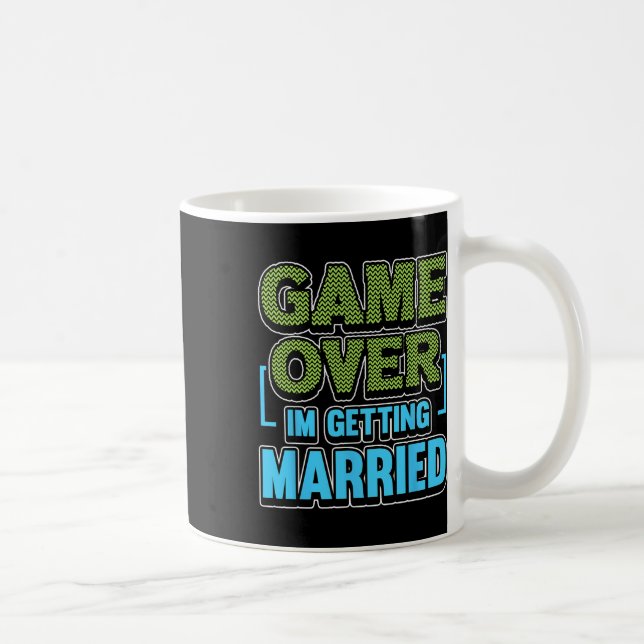 Game Over Jag Giftar Mig Brudgum Kaffemugg (Höger)