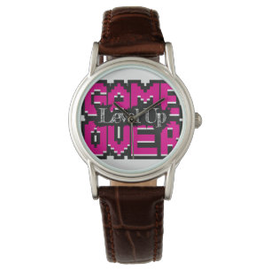 Game Over, Level Up: Pixelad Retro Spelvärld Armbandsur