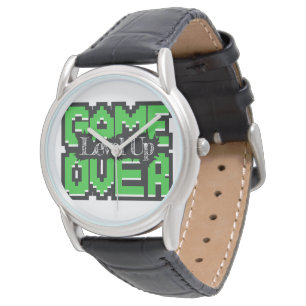 Game Over, Level Up: Pixelad Retro Spelvärld Armbandsur