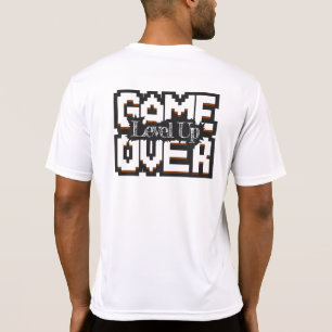 Game Over, Level Up: Pixelad Retro Spelvärld T Shirt