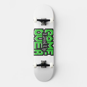 Game Over, Level Up: Pixelated Retro Game World Mini Skateboard Bräda 18,5 Cm