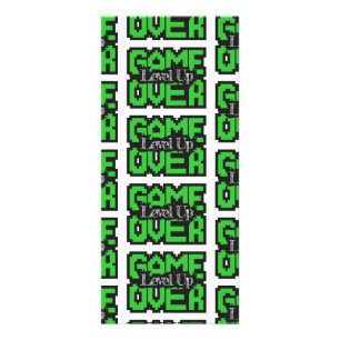 Game Over, Level Up: Retro Pixel Sandbox Äventyr Reklamkort