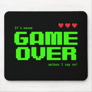 "GAME OVER" på 80-talets datorgäck Musmatta