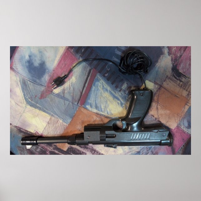 Game Over på spelhallen, spelarpistol Poster (Framsidan)