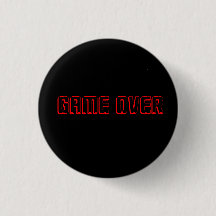 GAME OVER RED PÅ BLACK