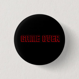 GAME OVER RED PÅ BLACK KNAPP