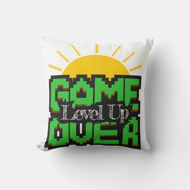 Game Over, Revive retro games with, level up Kudde (Framsida)