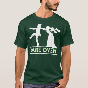 Game Over Roligt Sängkantsfest Bröllopsfest Brudgu T Shirt