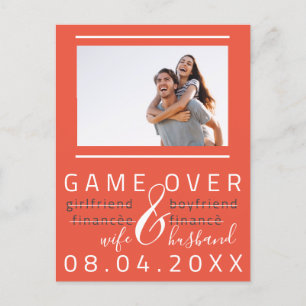 Game Over Roligt Spara Datum Foto Wow Coral Vykort