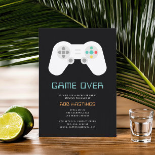 Game Over   Roligt speltema för Svägerskor Inbjudningar