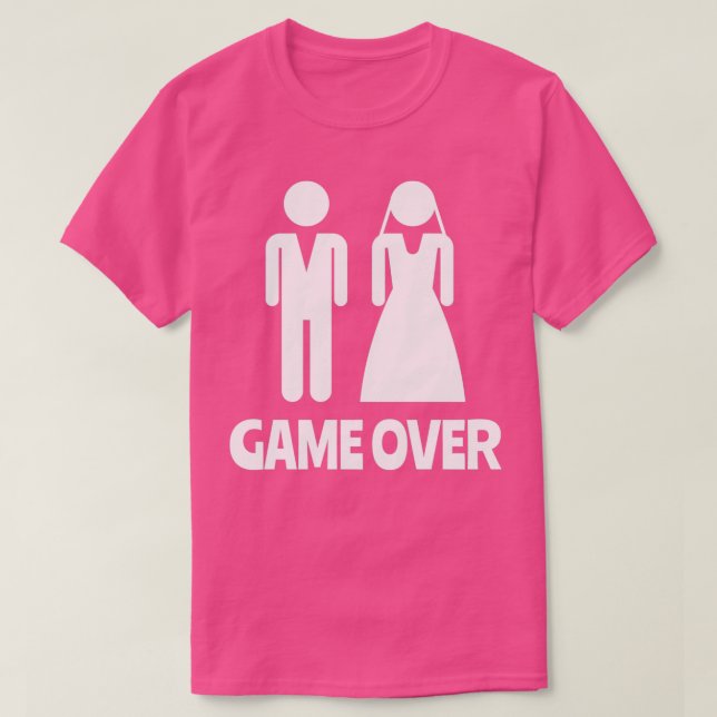 Game Over Sängkantsfest 5 T Shirt (Design framsida)