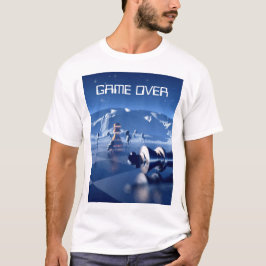Game Over. Schackpjäser på planetlandskap T Shirt