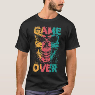 Game Over Skull T Shirt