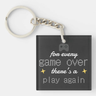 Game Over Spela Igen Citat för Spelare