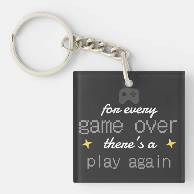 Game Over Spela Igen Citat för Spelare (Framsidan)