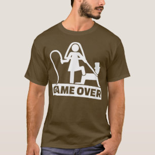 Game Over Svärmannaparty Roliga Brud Groom T Shirt