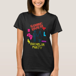 Game Over Svärmoajpartaj Sängkammarparty Äktenskap T Shirt