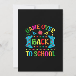 Game over Tillbaka till skolan Inbjudningar