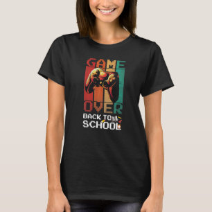 Game Over Tillbaka Till Skolan TV-spel Nivå Upp Ma T Shirt