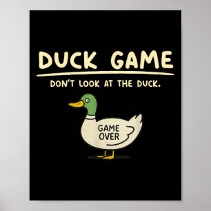 Game Over Titta Inte På Ankans Gåvor För Män Kvinn Poster