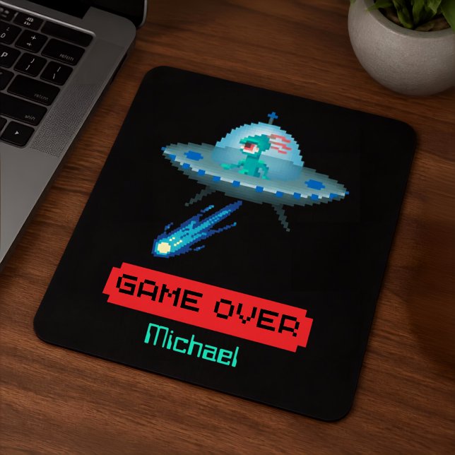 'Game Over' Utomjording Flygande UFO Rymdskepp, Pi Musmatta (Skapare uppladdad)