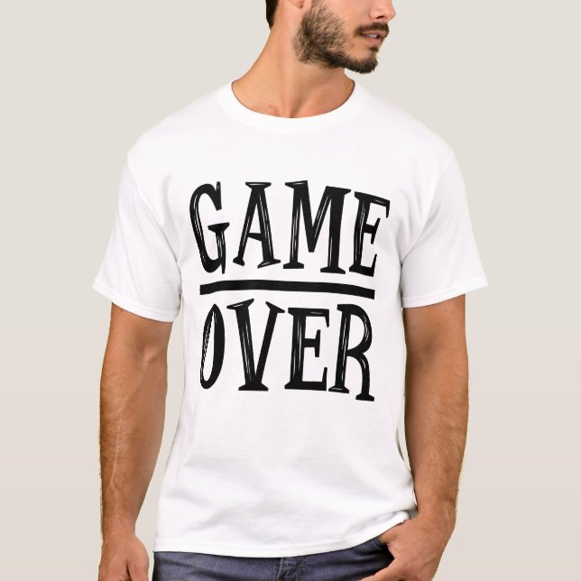 Game Over Video Games T Shirt (Framsida)