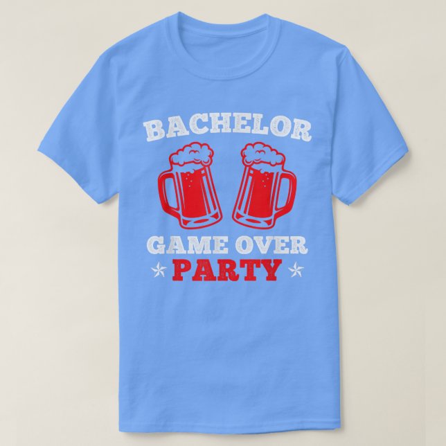 Game OverWedding Party Bachelor Party790 T Shirt (Design framsida)