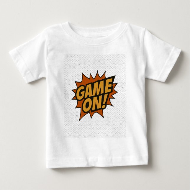 GAME PÅ! Tecknad - sprängning ・ Spelarvägg Poster T Shirt (Framsida)