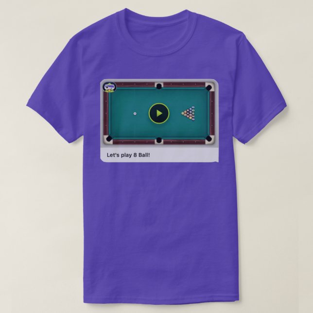 Game Pigeon 8 Ball Pool Classic TShirt T Shirt (Design framsida)
