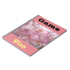 Game Plan anteckningsböcker anpassade Rosa Blossom