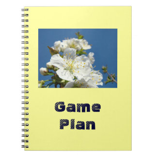 Game Plan anteckningsbok anpassad Sport Skol Blomm Med Spiral