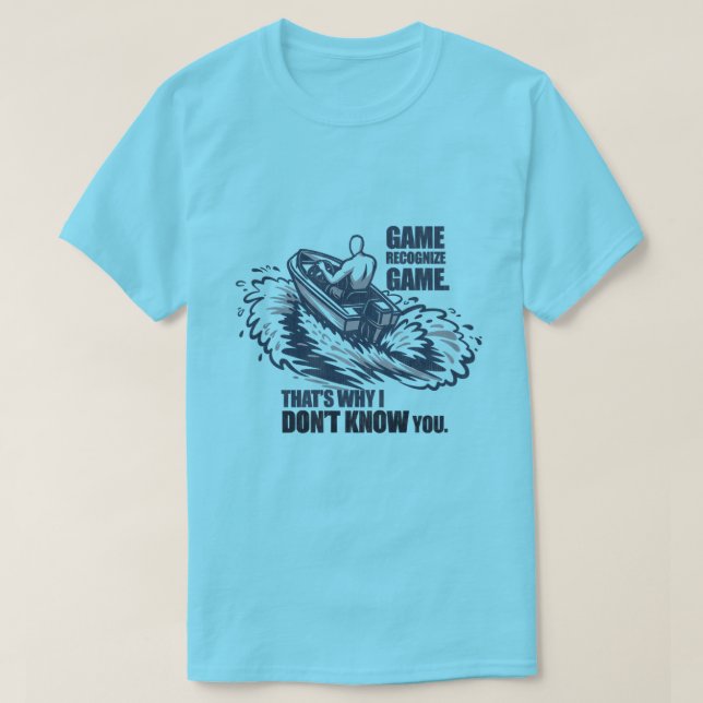 Game Recognize Game Båttur Fiske Grafik T Shirt (Design framsida)