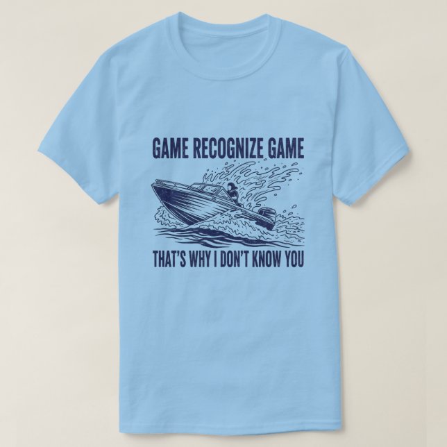 Game Recognize Game Båttur Fiske Grafik T Shirt (Design framsida)