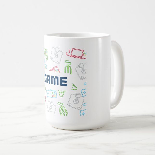 Game! Rolig kontrollermugg Kaffemugg (Framsida höger)