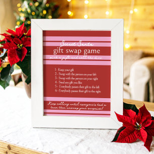 Game Secret Santa Cabana Rosa Rand Poster