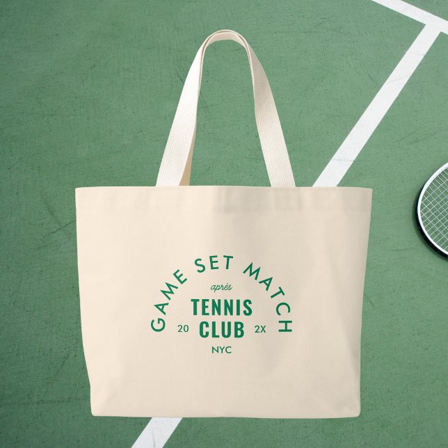 Game Set Match Après Tennis Club Custom  Jumbo Tygkasse (Skapare uppladdad)