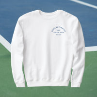 Game Set Match Blå Kam  Herr Tennis Vit